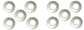 John Deere Original Equipment Washer Pack of 10 - 24H1368