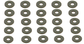 John Deere Original Equipment Washer Pack of 25- 24M7207