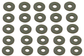 John Deere Original Equipment Washer Pack of 25- 24M7207
