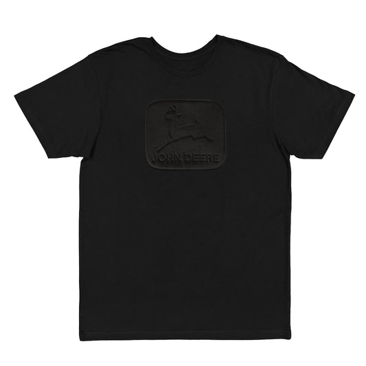 John Deere Short Sleeve Black Vintage Embossed TM T-Shirt Size 3XL - LP84103