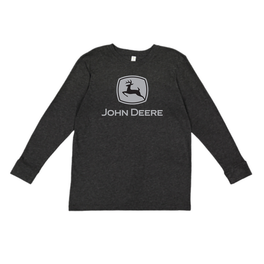 John Deere Boys Youth Trademark Long Sleeve Crewneck T-Shirt Medium - LP75808