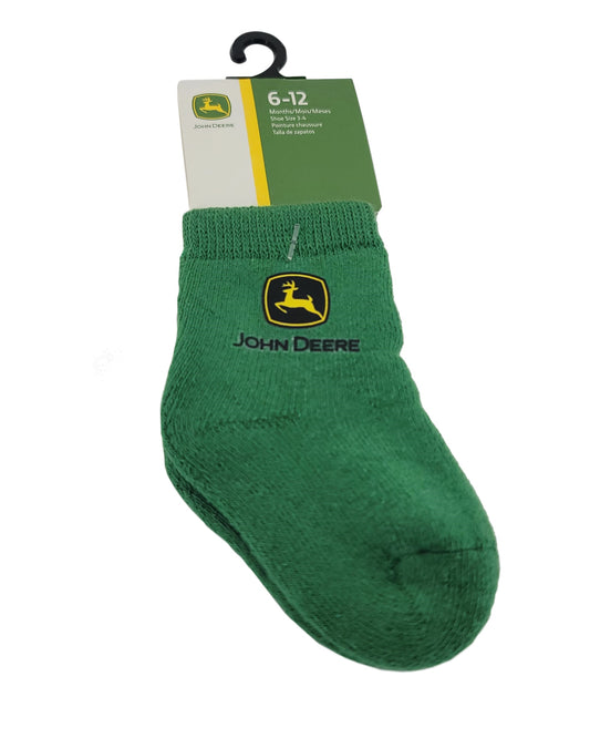 John Deere Logo Infant (6-12M) Crew Sock Green - LP64359