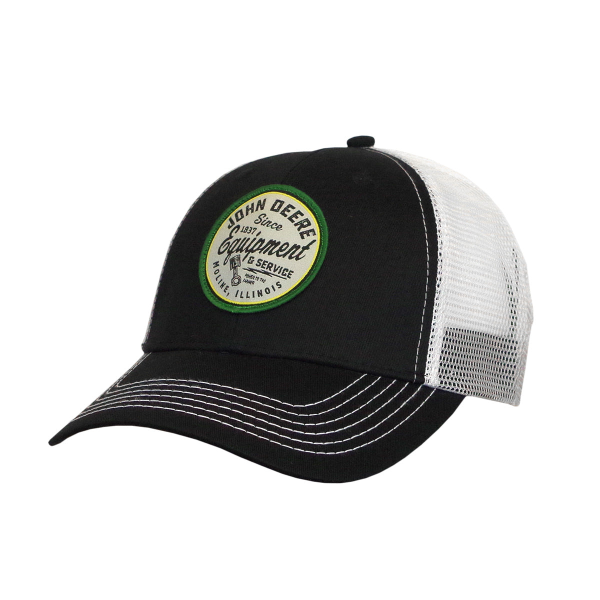 John Deere Mens Black Vintage Sign Hat/Cap - LP76453
