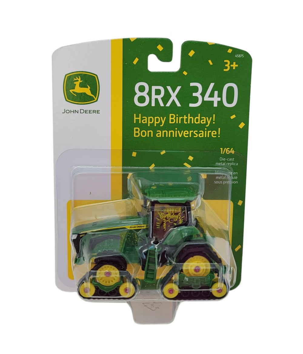 1/64 John Deere 8RX 340 "Happy Birthday" Tractor Toy - LP82768