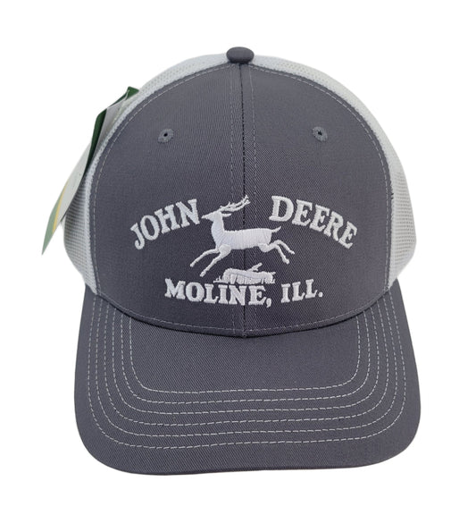 John Deere Moline 112 White Mesh Back Hat/Cap - LP82940