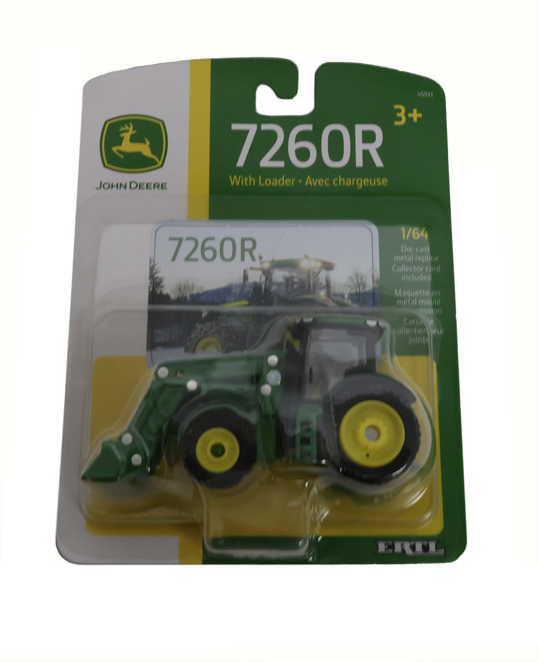 1/64 John Deere 7260R Tractor with Loader Toy - LP84533