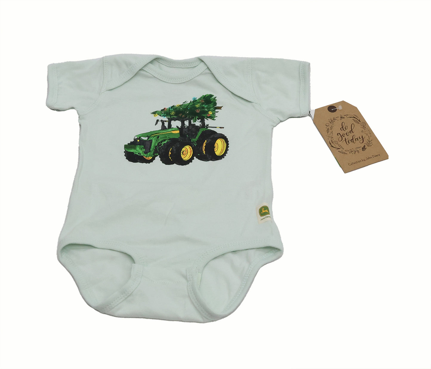 John Deere DGT Infant (12M) Holiday Tractor w/ Christmas Tree Bodysuit - LP84959