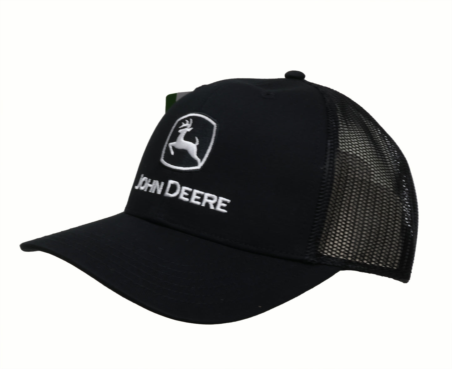 John Deere Men's Black w/ White Logo Embro Cap/Hat - LP86109