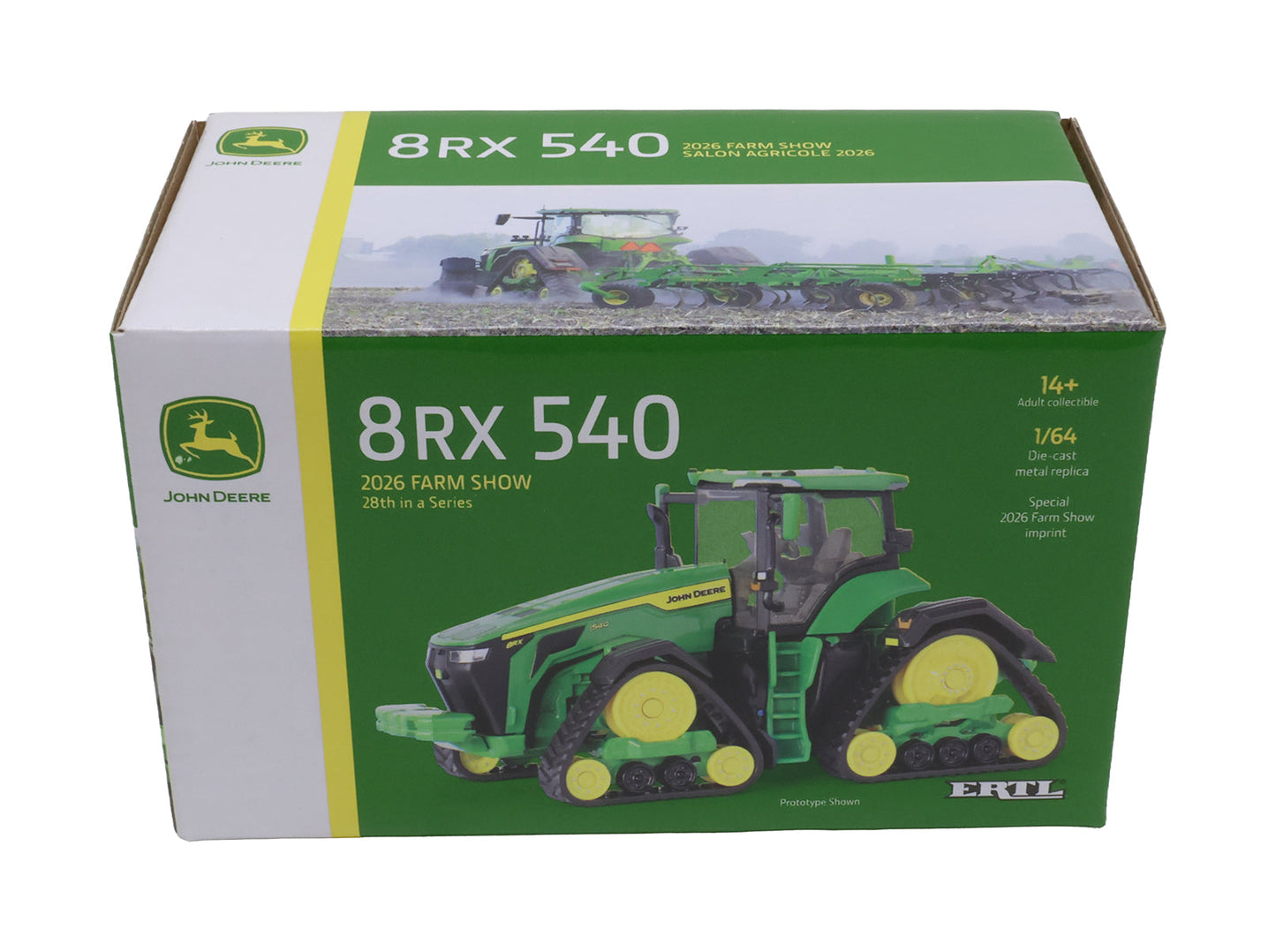 1/64 2026 John Deere Farm Show 8RX 540 Tractor Toy - LP88069