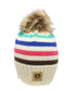 John Deere Women's IV Knit Striped Beanie with Patch - LP88253