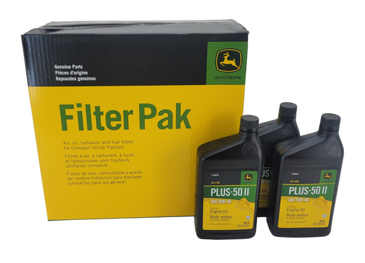 John Deere Original Equipment Filter Pak with Oil Kit - LVA21036A