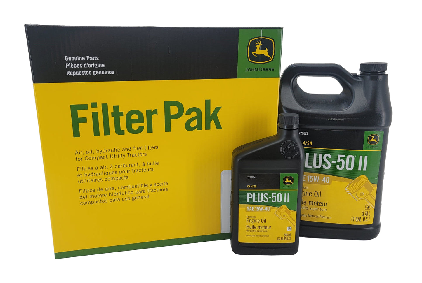 John Deere Original Equipment Filter Pak with Oil Kit - LVA21128A