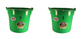 Little Giant Lime Green 20 Quart Flat Back Plastic Bucket Pack of 2 - P20FBLIMEGREEN
