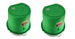 Little Giant Lime Green 20 Quart Flat Back Plastic Bucket Pack of 2 - P20FBLIMEGREEN