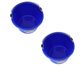 Little Giant Blue 8 Quart Plastic Bucket Pack of 2 - P8BLUE