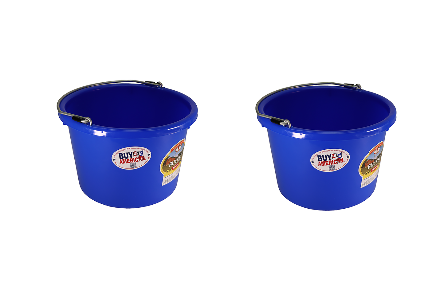 Little Giant Blue 8 Quart Plastic Bucket Pack of 2 - P8BLUE