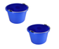 Little Giant Blue 8 Quart Plastic Bucket Pack of 2 - P8BLUE