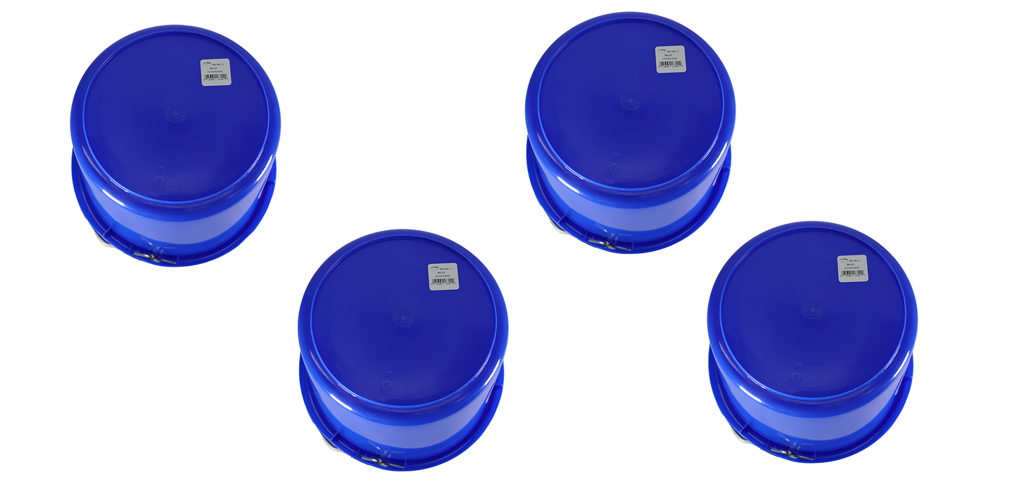 Little Giant Blue 8 Quart Plastic Bucket Pack of 4 - P8BLUE