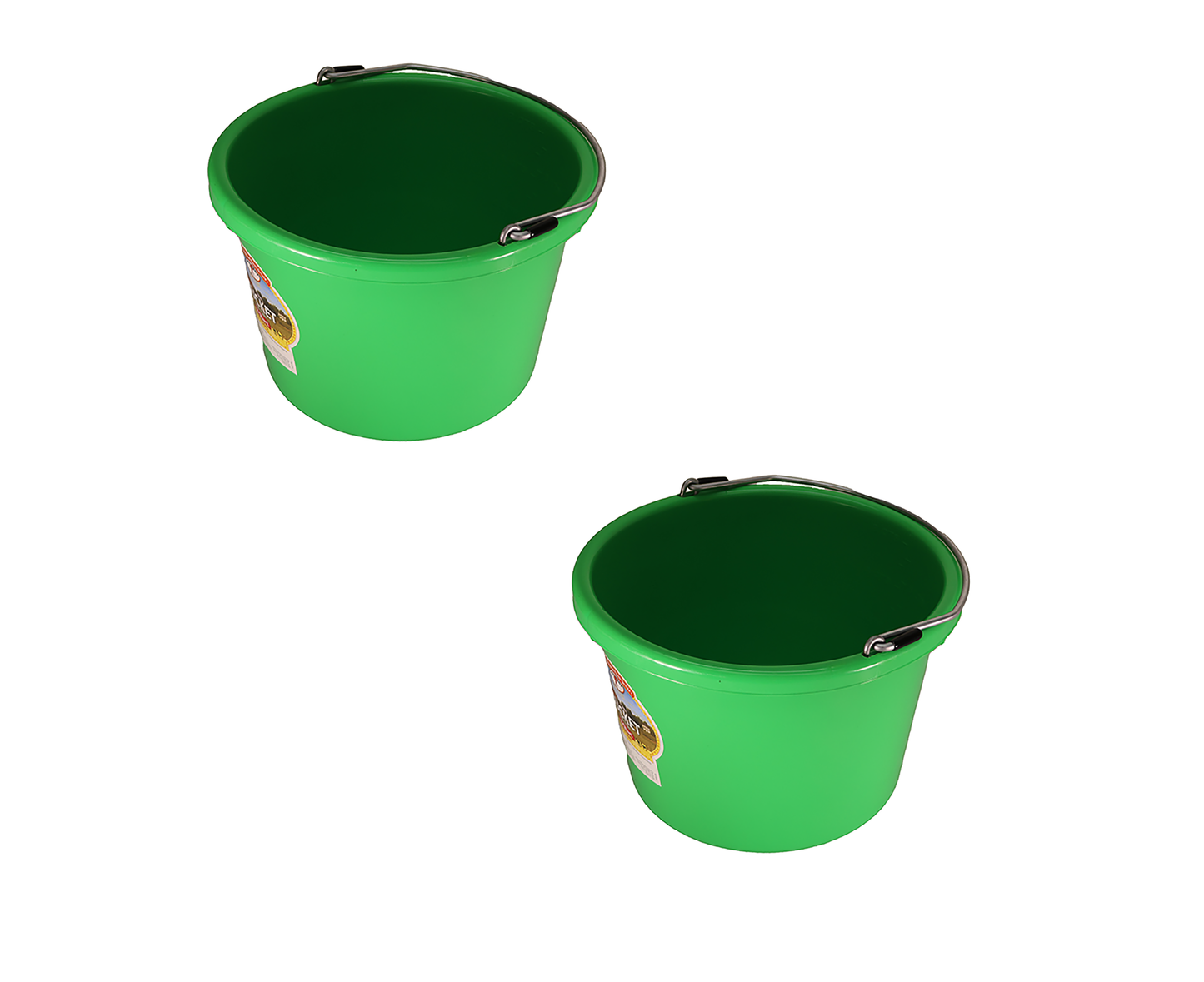 Little Giant Lime Green 8 Quart Plastic Bucket Pack of 2 - P8LIMEGREEN