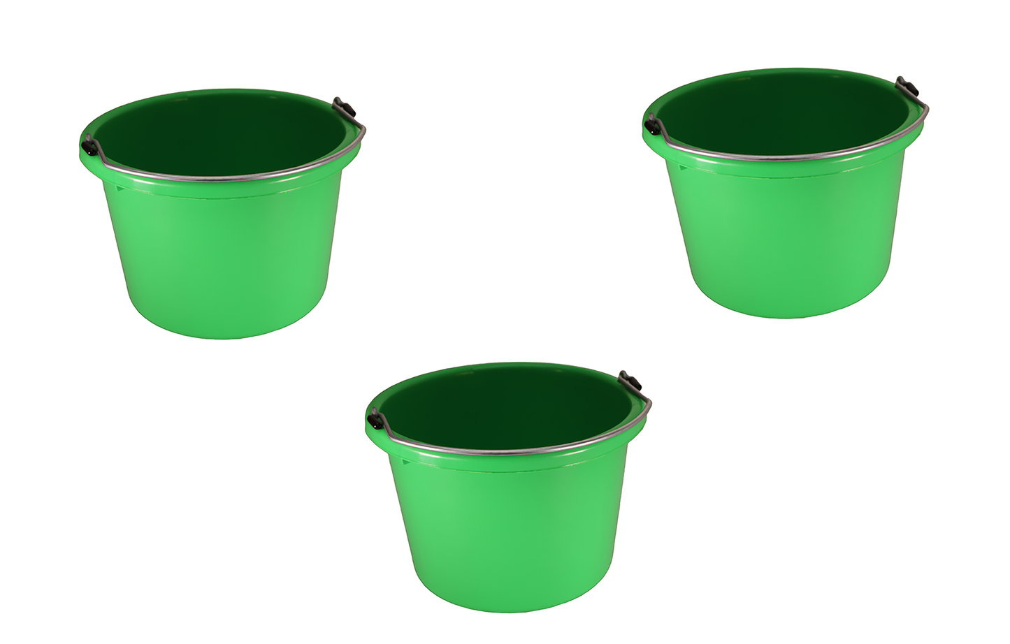 Little Giant Lime Green 8 Quart Plastic Bucket Pack of 3 - P8LIMEGREEN