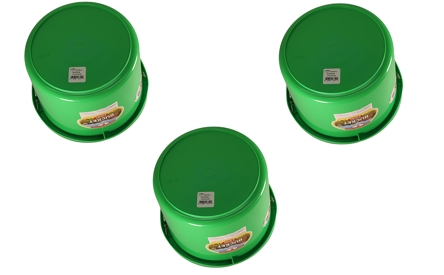 Little Giant Lime Green 8 Quart Plastic Bucket Pack of 3 - P8LIMEGREEN