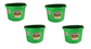 Little Giant Lime Green 8 Quart Plastic Bucket Pack of 4 - P8LIMEGREEN