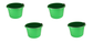 Little Giant Lime Green 8 Quart Plastic Bucket Pack of 4 - P8LIMEGREEN