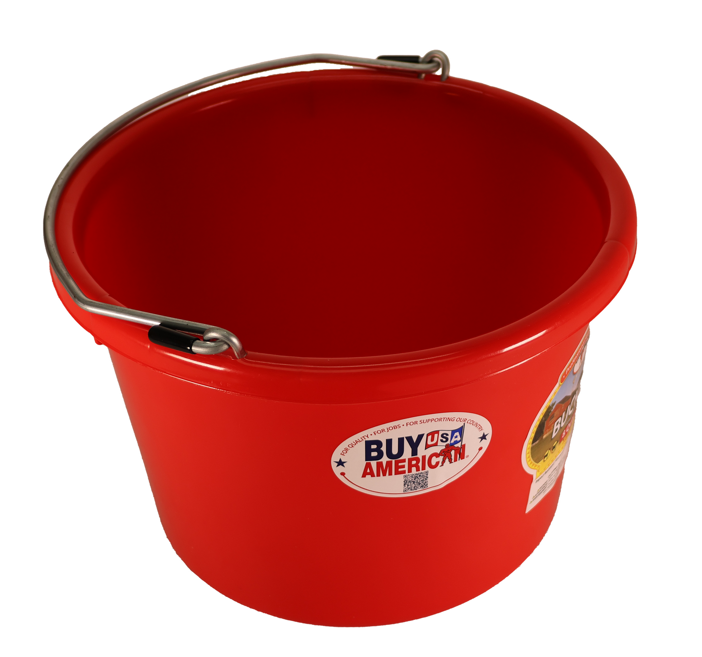 Little Giant Red 8 Quart Plastic Bucket - P8RED