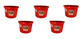 Little Giant Red 8 Quart Plastic Bucket Pack of 5 - P8RED