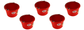 Little Giant Red 8 Quart Plastic Bucket Pack of 5 - P8RED