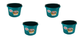 Little Giant Teal 8 Quart Plastic Bucket Pack of 4 - P8TEAL