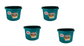 Little Giant Teal 8 Quart Plastic Bucket Pack of 4 - P8TEAL