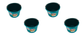 Little Giant Teal 8 Quart Plastic Bucket Pack of 4 - P8TEAL