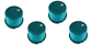 Little Giant Teal 8 Quart Plastic Bucket Pack of 4 - P8TEAL