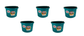 Little Giant Teal 8 Quart Plastic Bucket Pack of 5 - P8TEAL