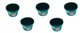 Little Giant Teal 8 Quart Plastic Bucket Pack of 5 - P8TEAL