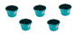 Little Giant Teal 8 Quart Plastic Bucket Pack of 5 - P8TEAL