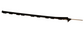 Parmak Precision Products Bigfoot Poly Post 48"  Black - 500821