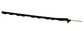 Parmak Precision Products Bigfoot Poly Post 48"  Black - 500821