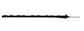 Parmak Precision Products Bigfoot Poly Post 48"  Black - 500821