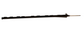 Parmak Precision Products Bigfoot Poly Post 48"  Black - 500821