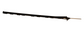 Parmak Precision Products Bigfoot Poly Post 48"  Black - 500821