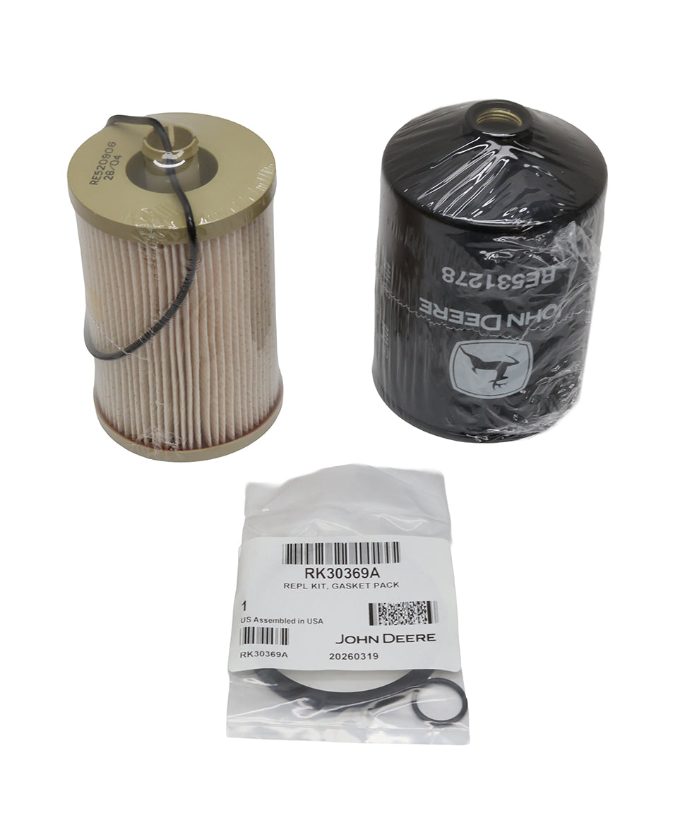 John Deere Original Equipment Primary and Secondary Fuel Filter Element - RE527961