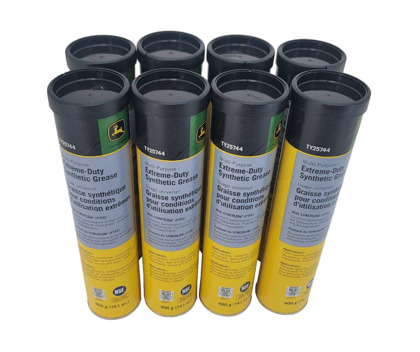 John Deere Original Equipment (8 PACK) Extreme-Duty Synthetic Grease - TY25744
