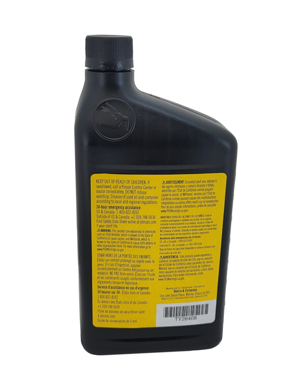 John Deere (SINGLE) Original Equipment Synthetic Gear Lubricant - TY26408