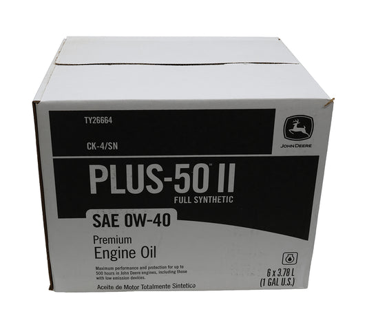 John Deere Original Equipment (6 PACK) Plus-50 II SAE 0W-40 - TY26664