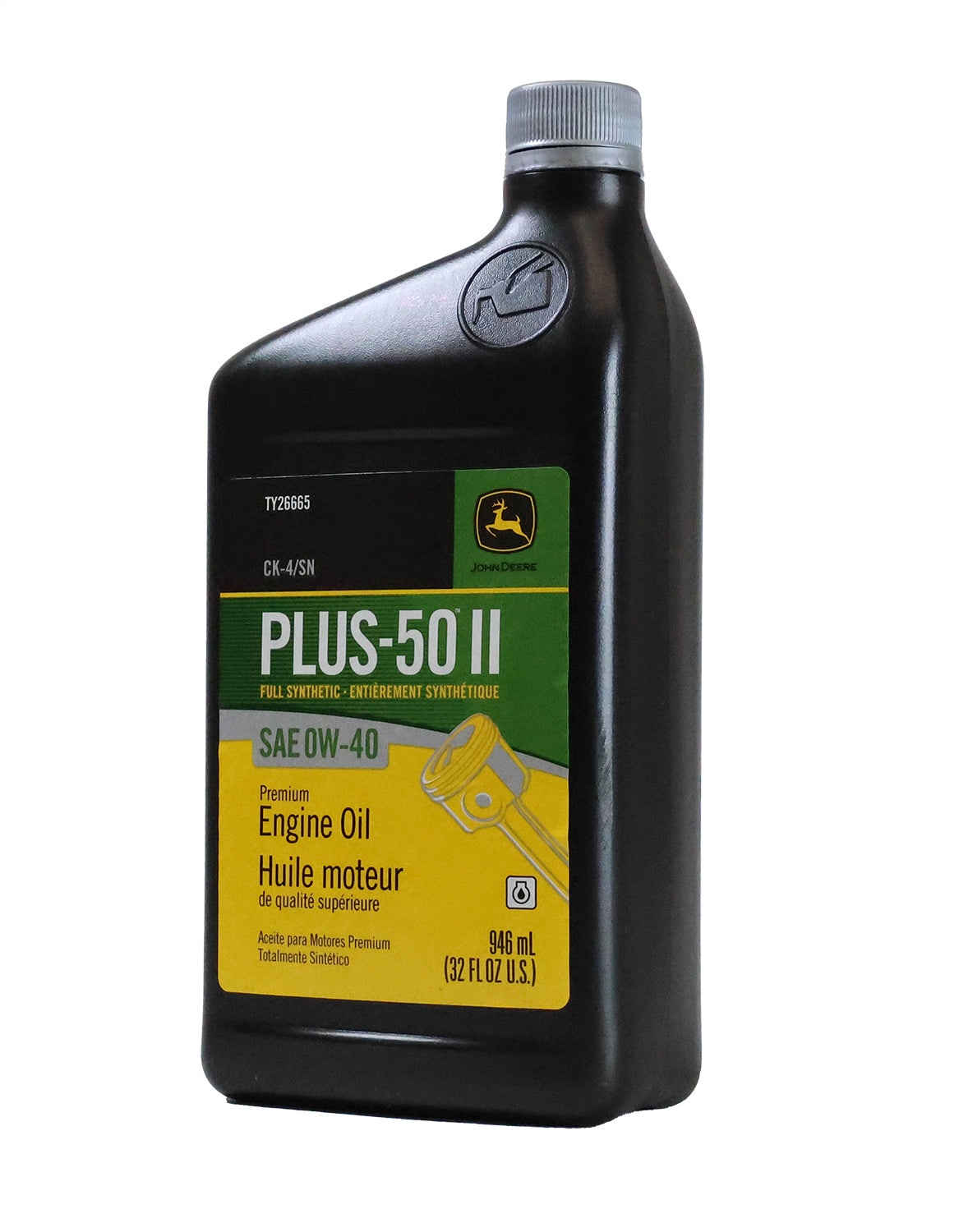 John Deere Plus-50 II Full Synthetic SAE 0W-40 Engine Oil - TY26665