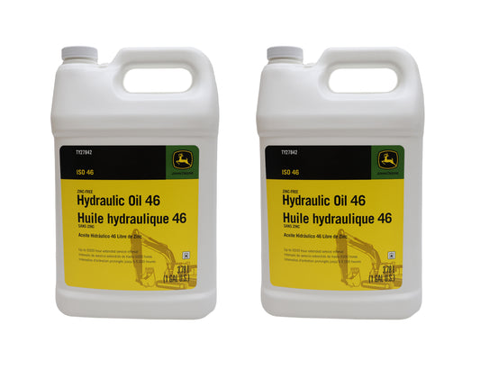 John Deere (2 PACK) Original Equipment Zinc-Free Hydraulic Oil 46 - TY27842