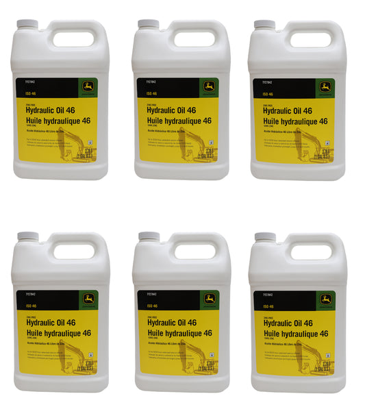 John Deere (6 PACK) Original Equipment Zinc-Free Hydraulic Oil 46 - TY27842