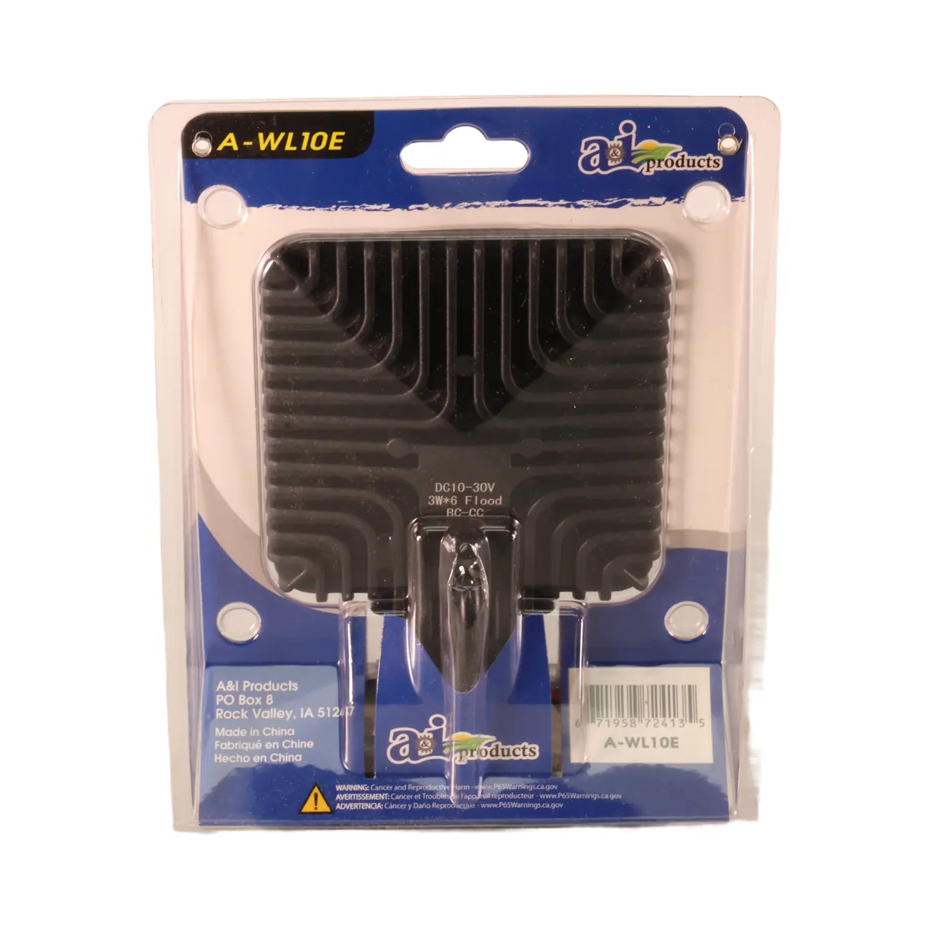A&I Aftermarket Equipment Work Lamp, E-Series LED, Flood, Square - A-WL10E